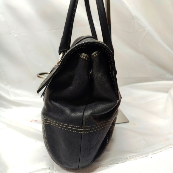 Retired- Soho Buckle Satchel Black - Picture 2 of 13